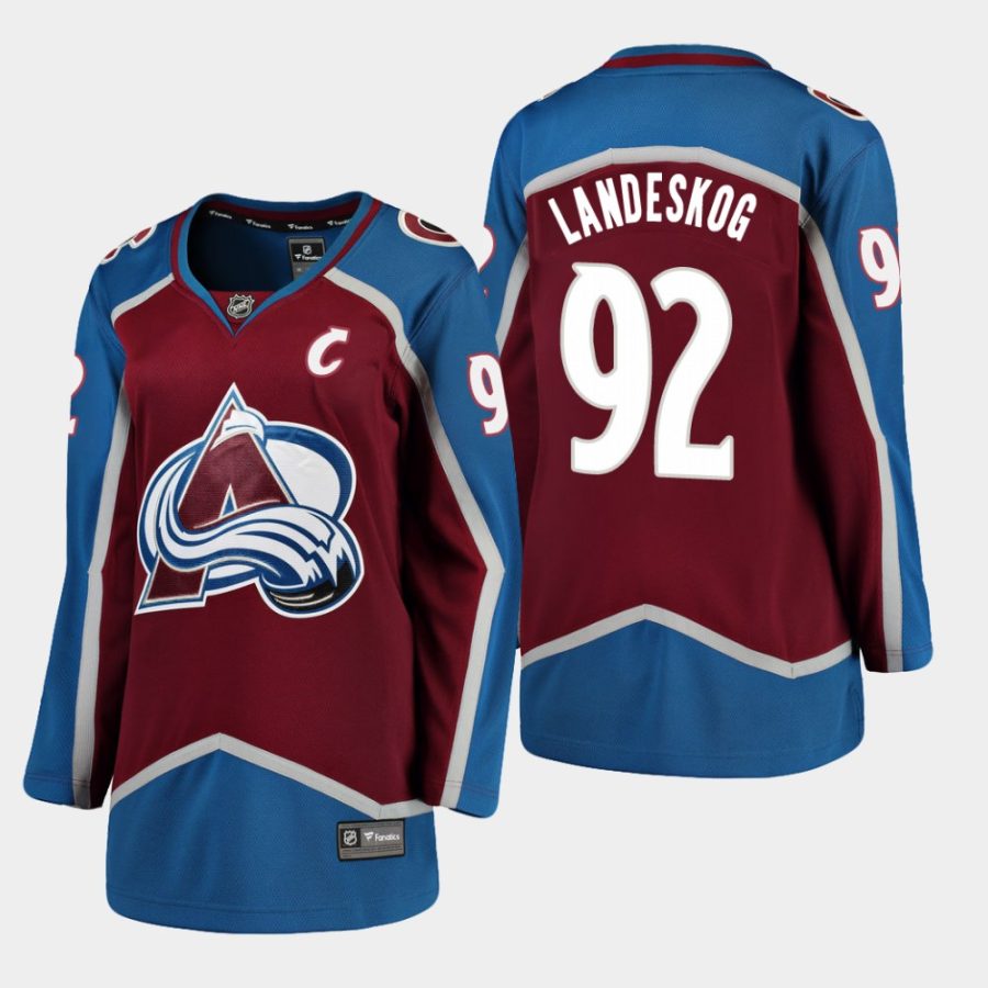 women avalanche gabriel landeskog home breakaway player jersey