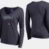 women avalanche navy graceful long sleeve v neck t shirt