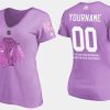 women blackhawks custom fights cancer purple t shirt