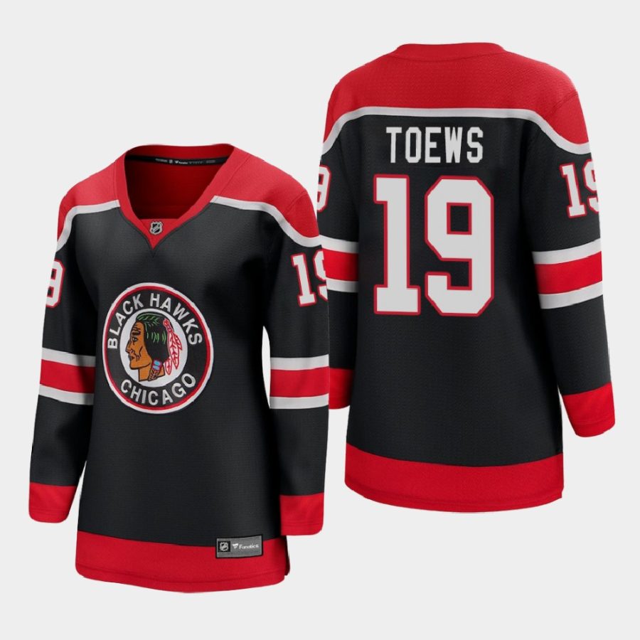 women blackhawks jonathan toews black 2021 special edition jersey