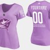 women blue jackets custom fights cancer purple t shirt