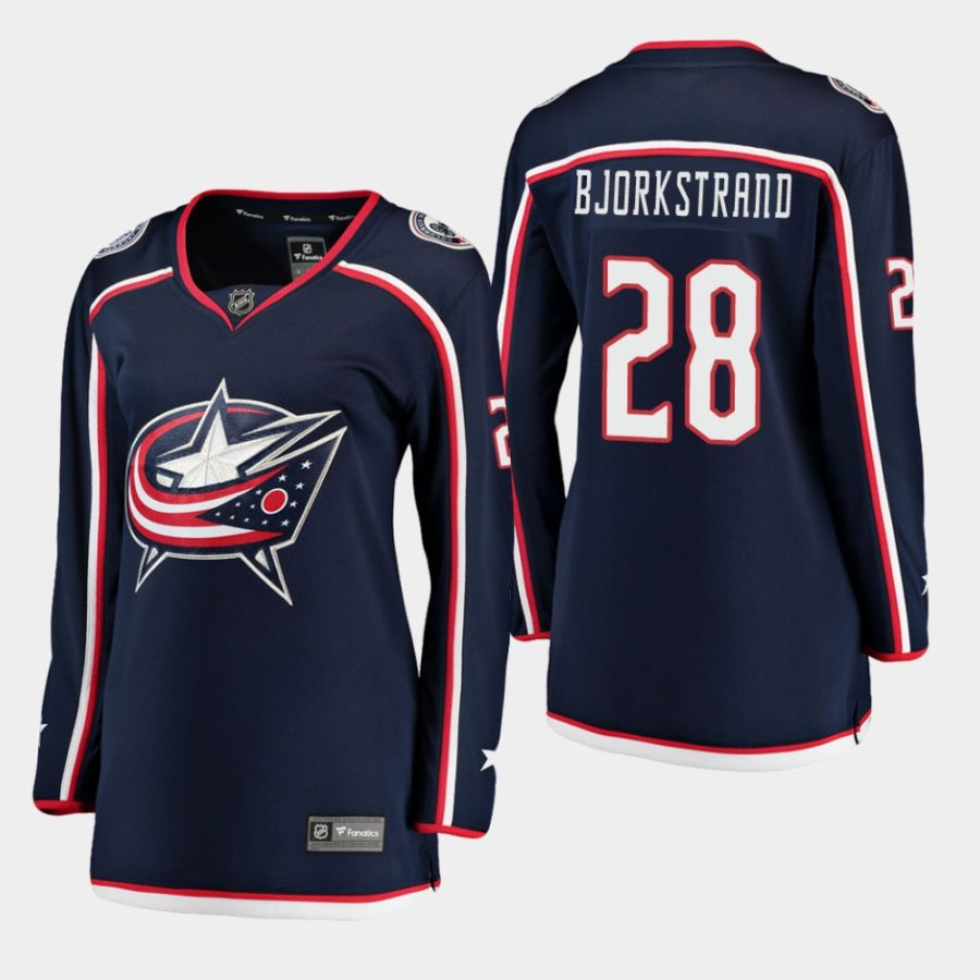 women blue jackets oliver bjorkstrand home breakaway player jersey