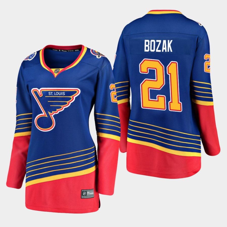 women blues tyler bozak retro premier jersey