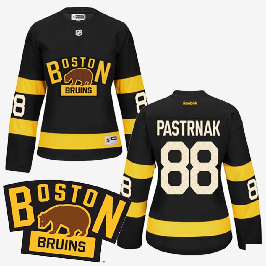 women boston bruins black premier alternate david pastrnak jersey