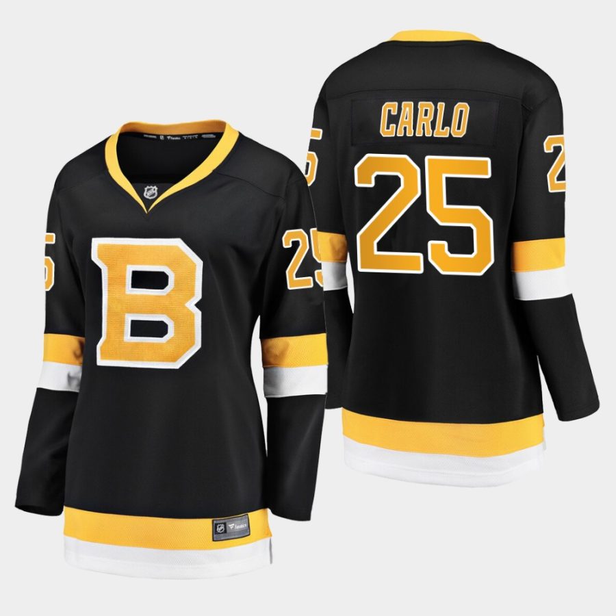 women bruins brandon carlo alternate premier jersey