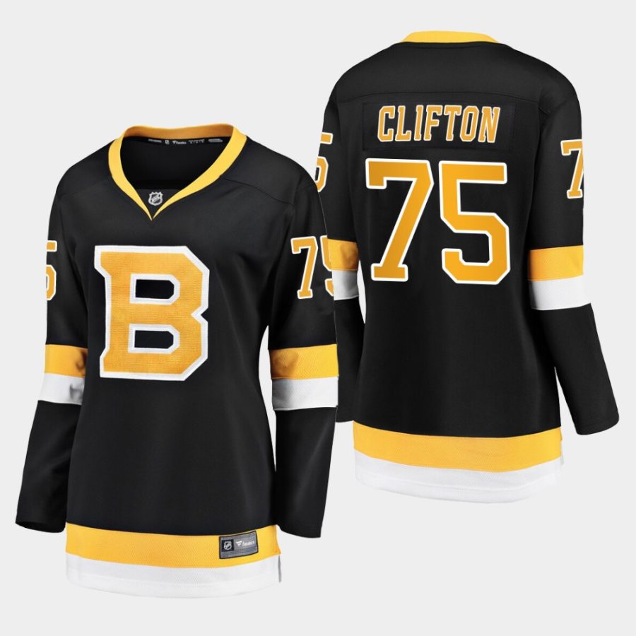 women bruins connor clifton alternate premier jersey