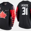 women canada team genevive lacasse 2018 pyeongchang olympics black player jersey