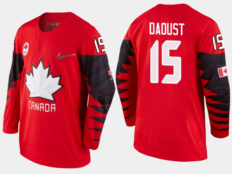 women canada team mlodie daoust 2018 pyeongchang olympics red player jersey