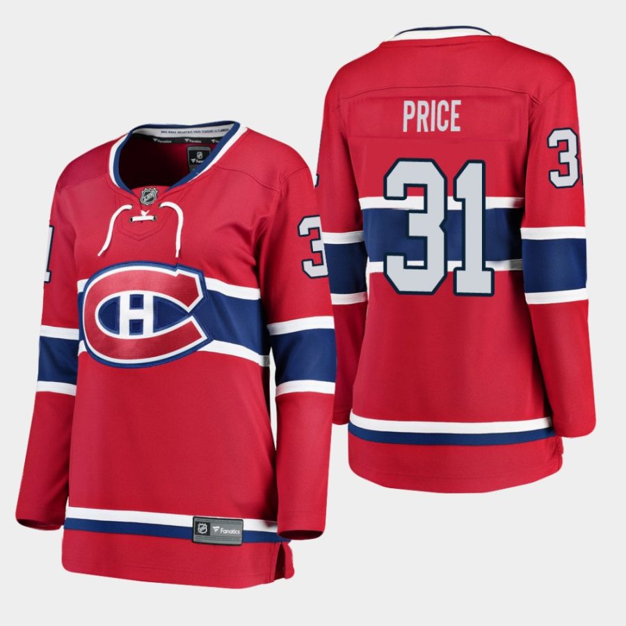 women canadiens carey price home breakaway player jersey