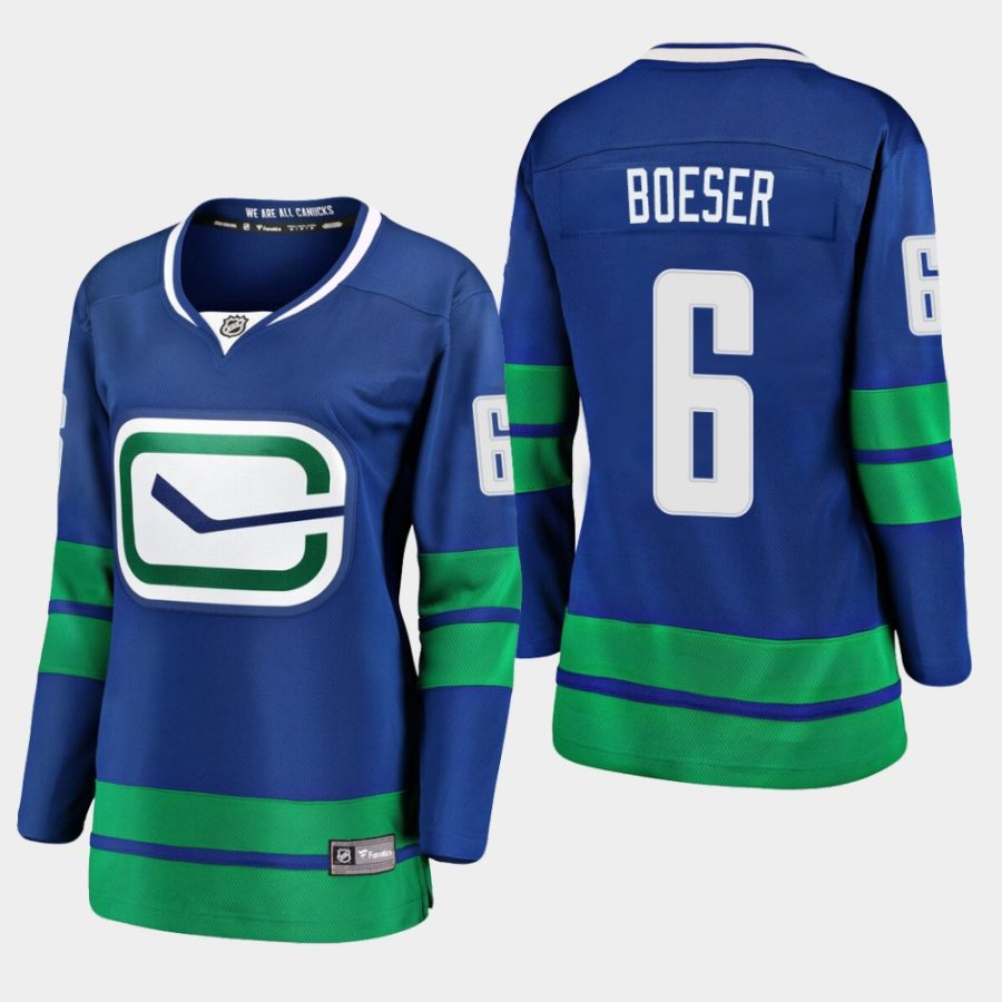 women canucks brock boeser royal alternate premier jersey