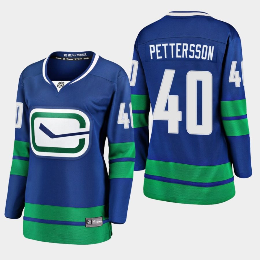 women canucks elias pettersson royal alternate premier jersey