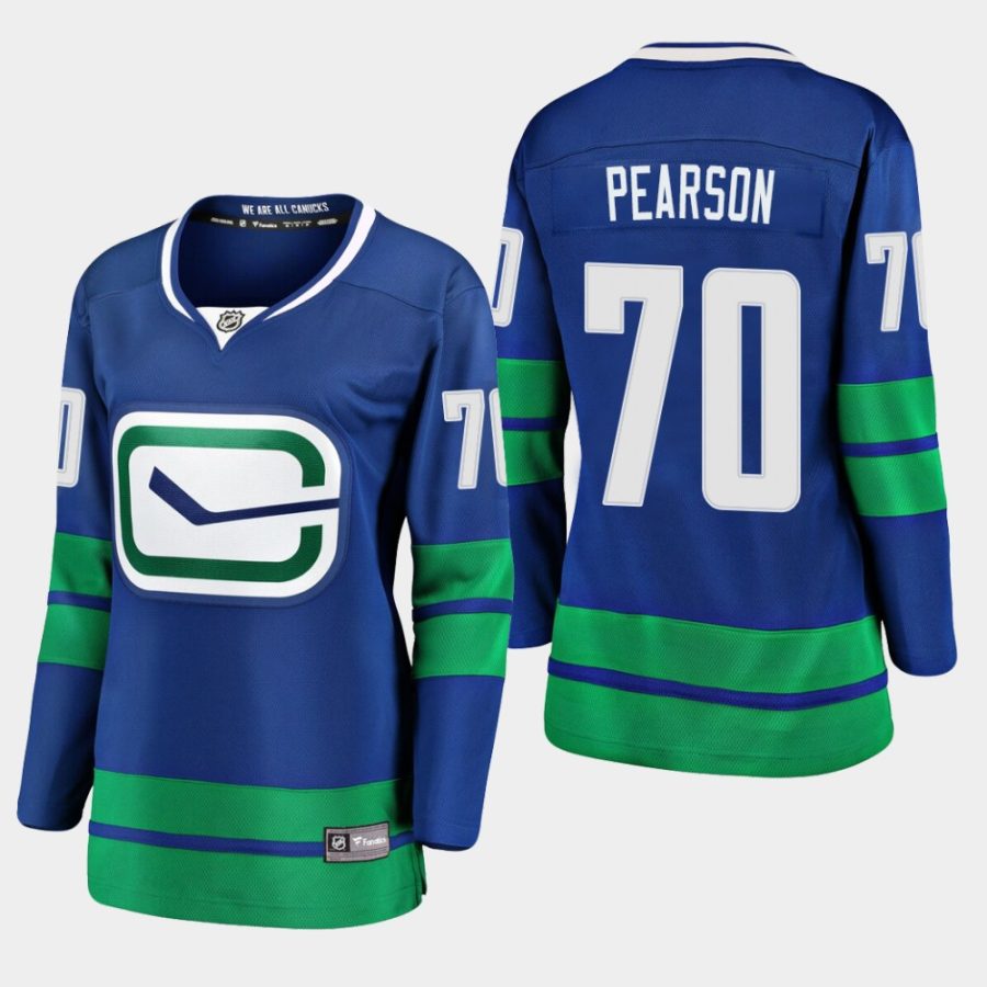 women canucks tanner pearson royal alternate premier jersey