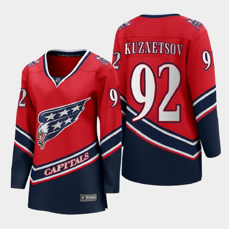 women capitals evgeny kuznetsov red 2020 21 special edition jersey