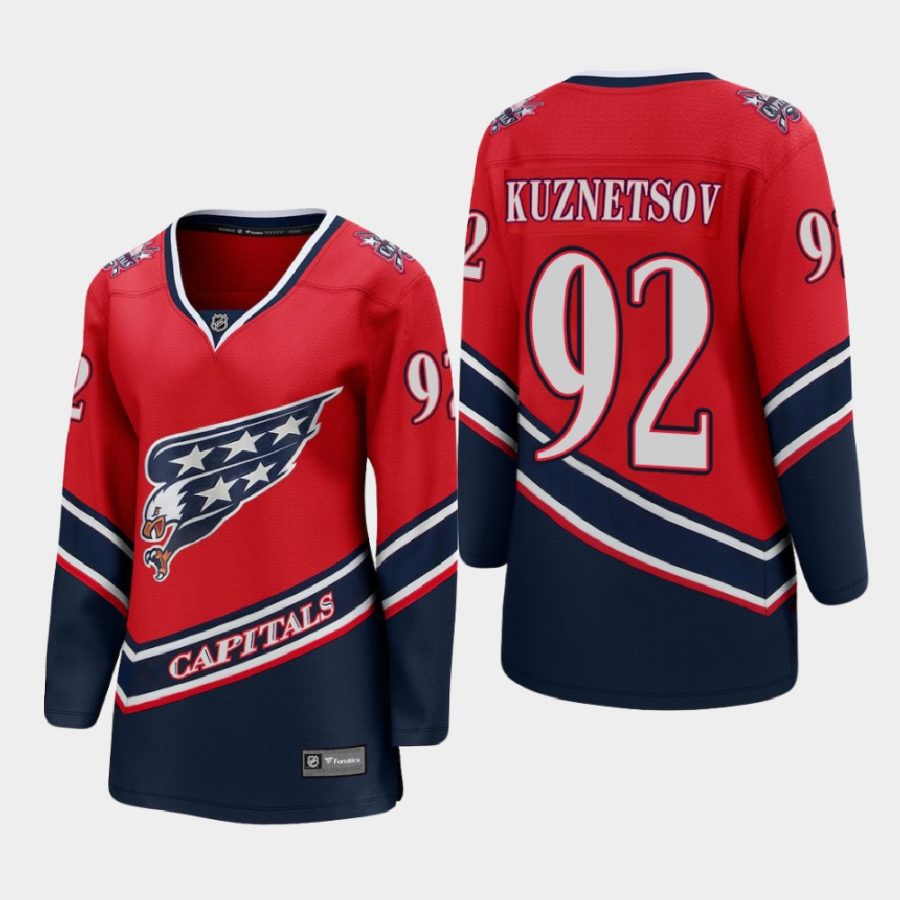 women capitals evgeny kuznetsov red 2021 special edition jersey