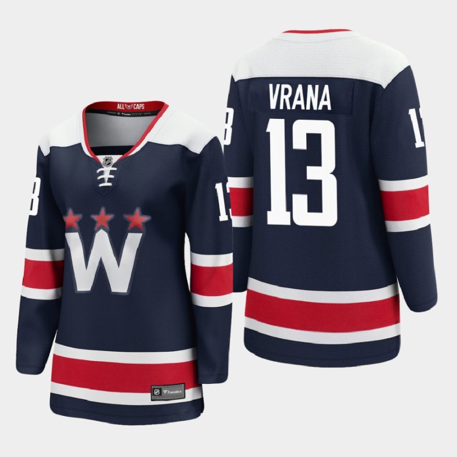 women capitals jakub vrana navy 2020 21 alternate premier player jersey