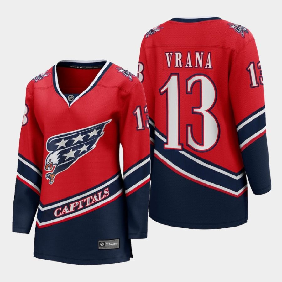 women capitals jakub vrana red 2020 21 reverse retro special edition breakaway player jersey