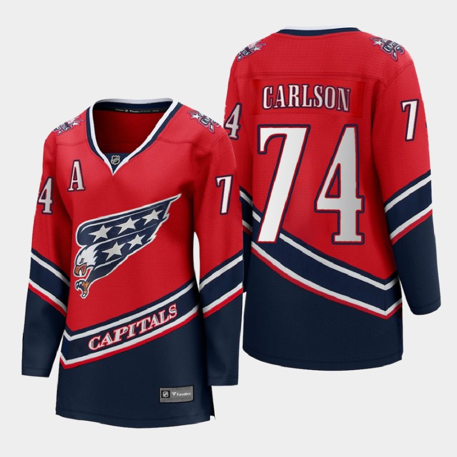 women capitals john carlson red 2020 21 special edition jersey