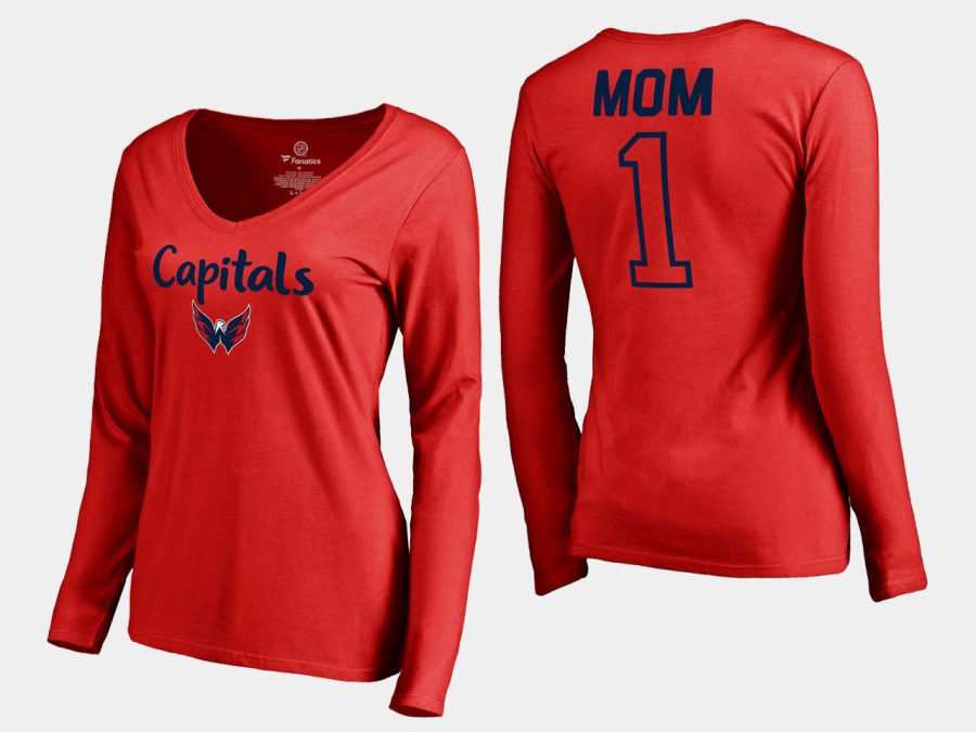 women capitals mothers day number 1 mom long sleeve t shirt