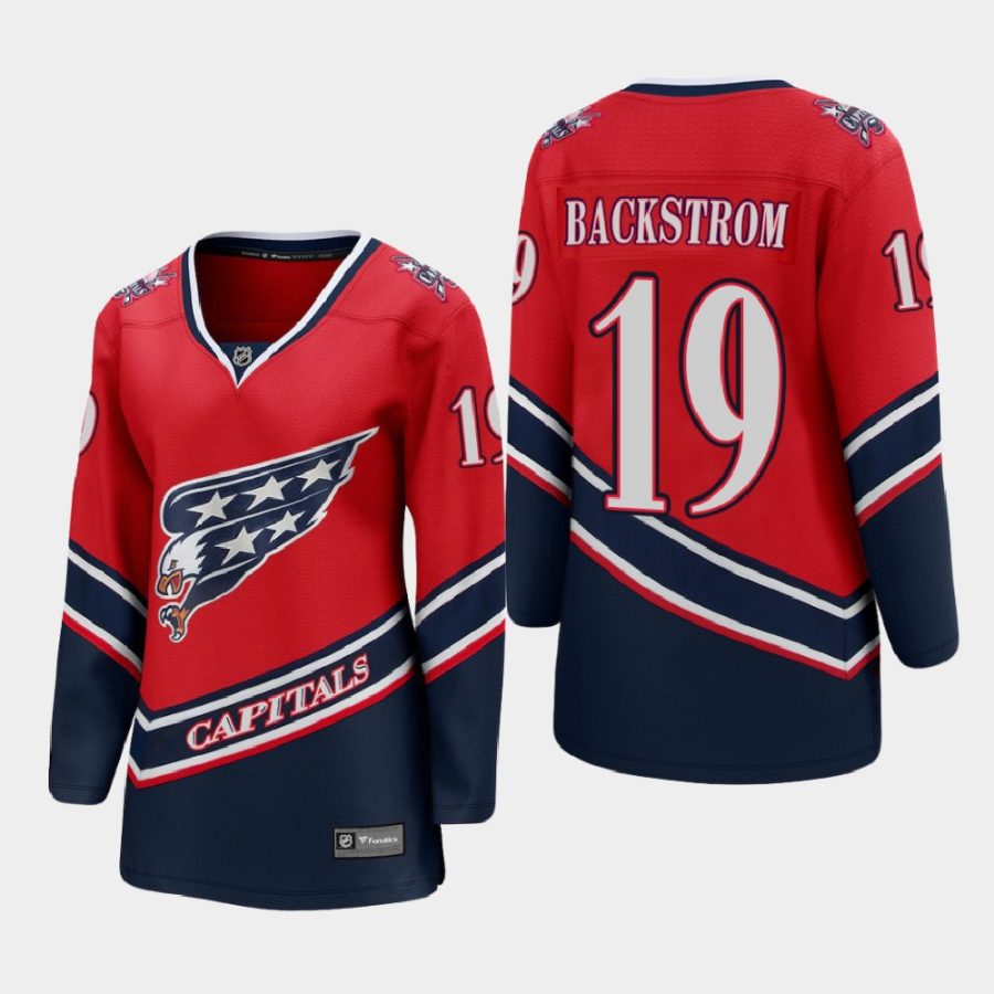 women capitals nicklas backstrom red 2021 special edition jersey