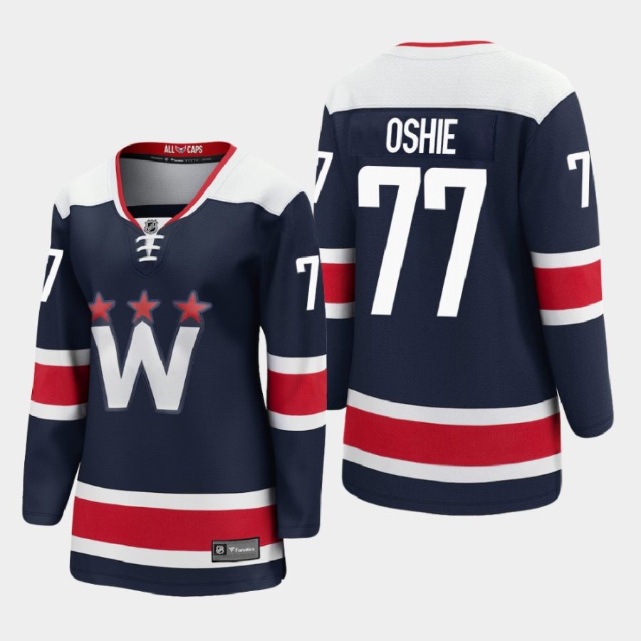 women capitals t.j. oshie navy 2020 21 alternate premier player jersey