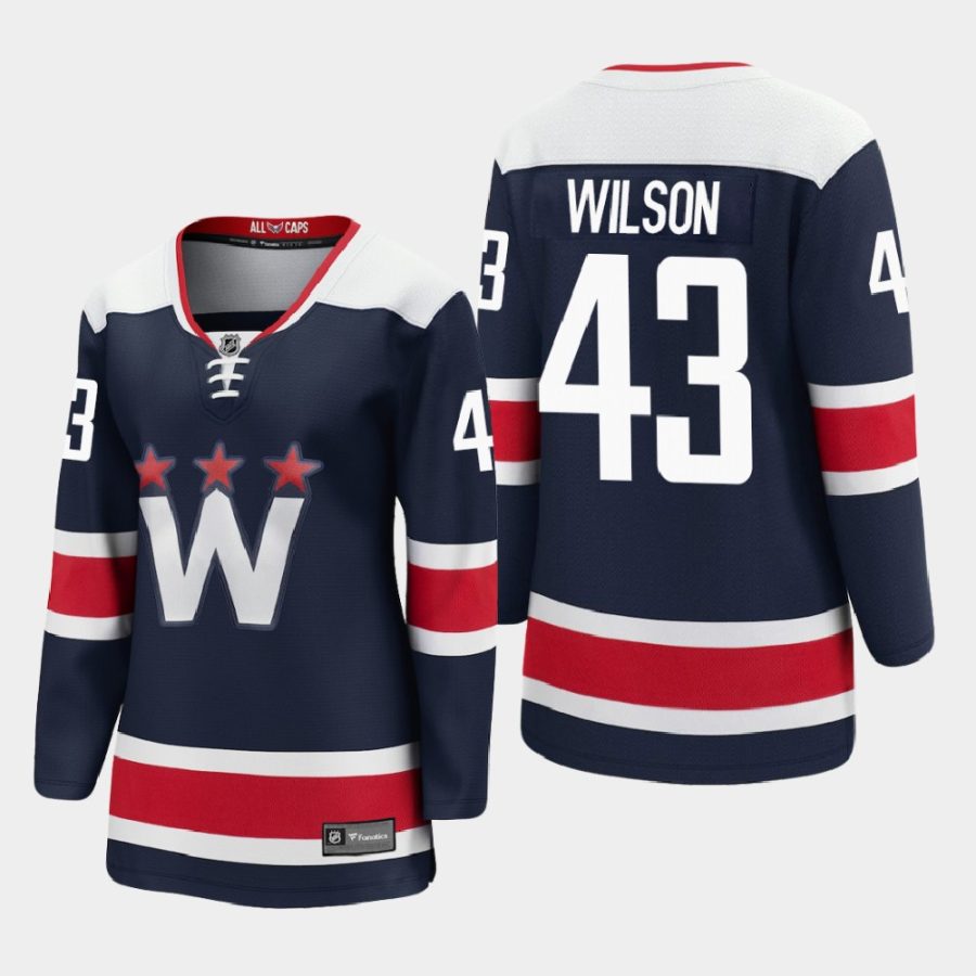 women capitals tom wilson navy 2020 21 alternate premier player jersey