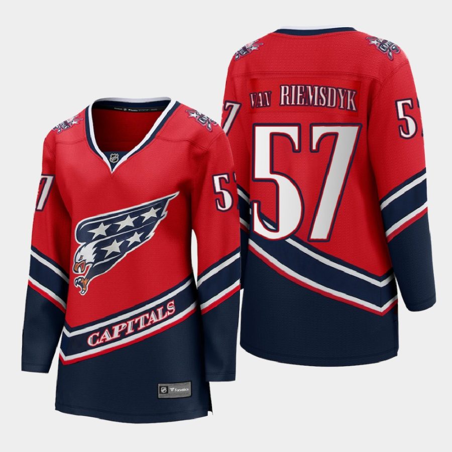 women capitals trevor van riemsdyk red 2020 21 special edition jersey