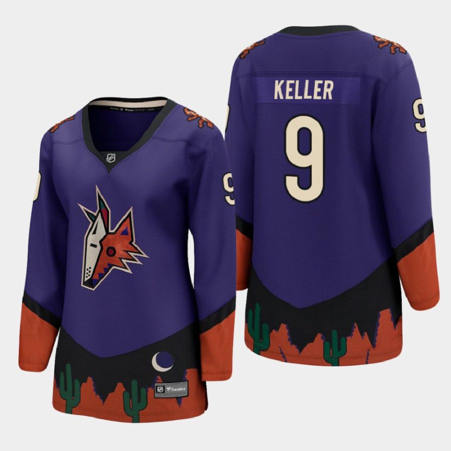 women coyotes clayton keller purple 2021 special edition jersey