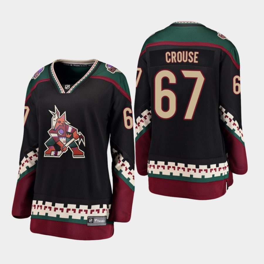 women coyotes lawson crouse black alternate breakaway player jersey