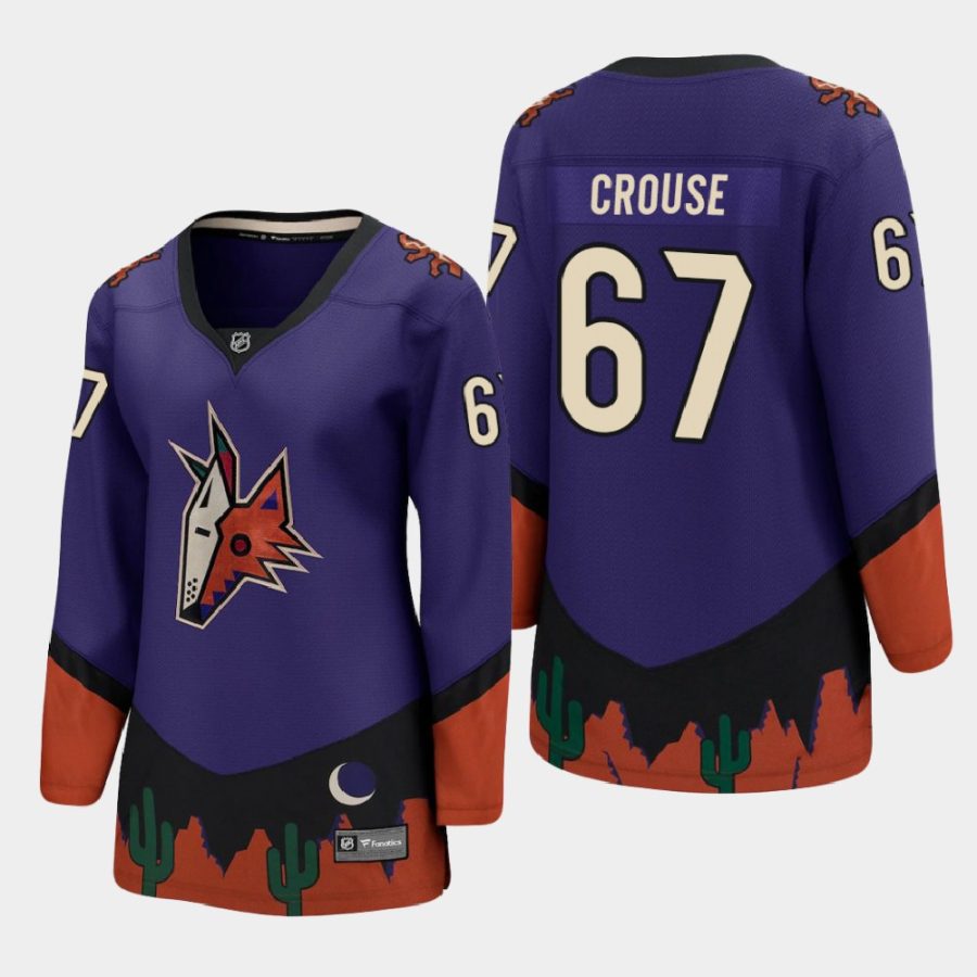 women coyotes lawson crouse purple 2021 special edition jersey