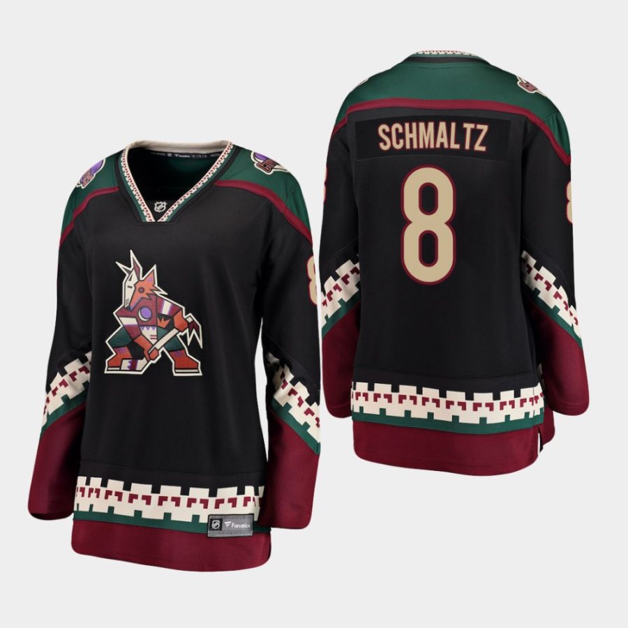 women coyotes nick schmaltz black alternate breakaway player jersey