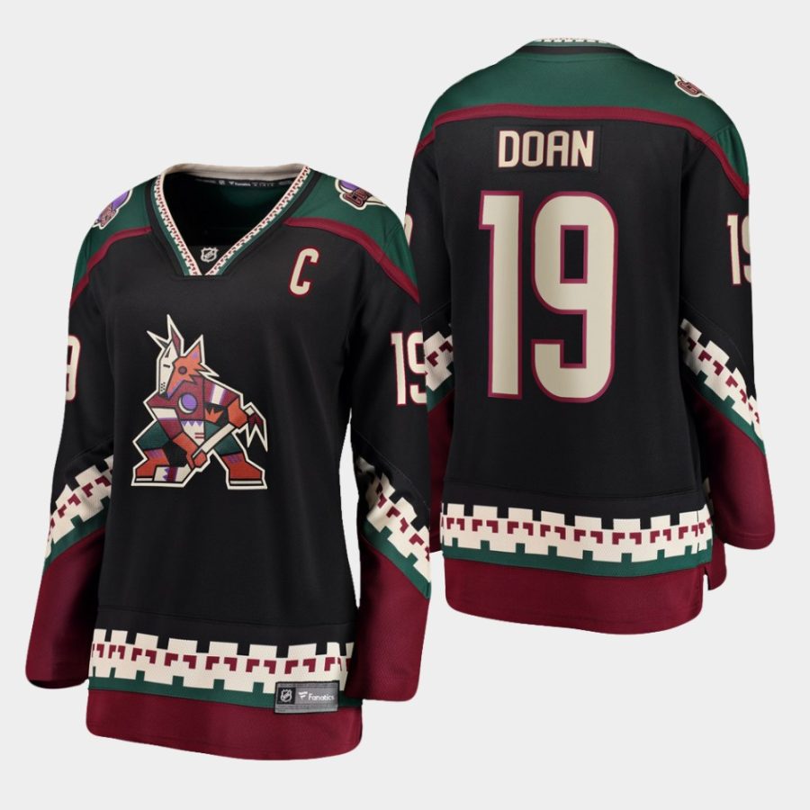 women coyotes shane doan alternate retirement black jersey