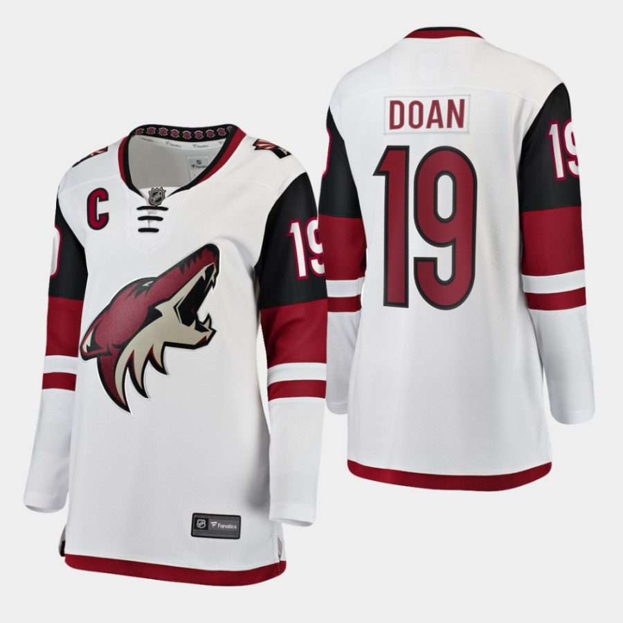 women coyotes shane doan away retirement white jersey