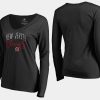 women devils black graceful long sleeve v neck t shirt