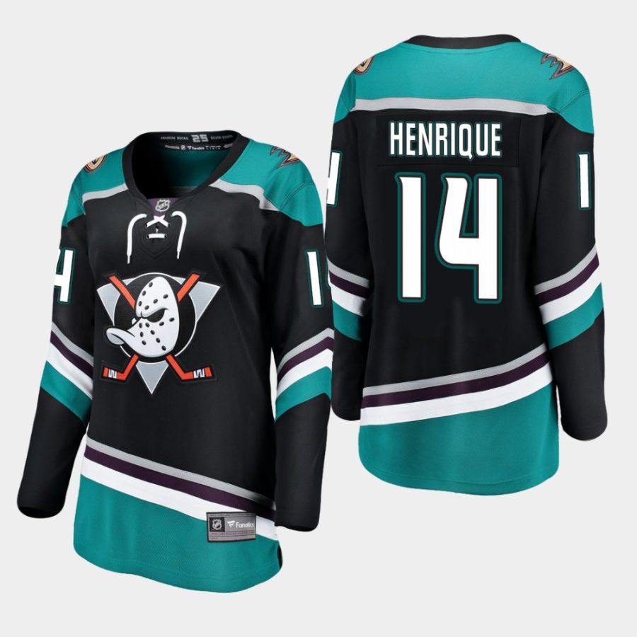 women ducks adam henrique black alternate breakaway player jersey