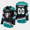 women ducks custom black alternate breakaway player jersey