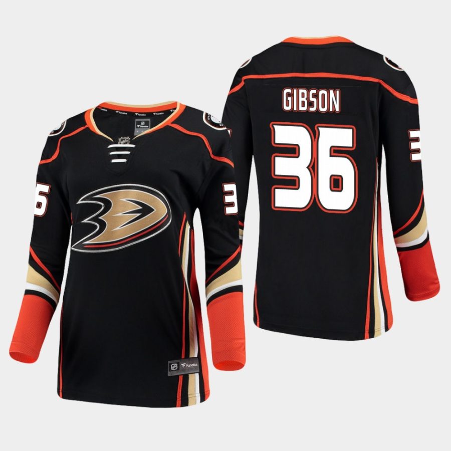 women ducks john gibson home breakaway player jersey