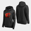 women flames black midnight mascot primary hoodie