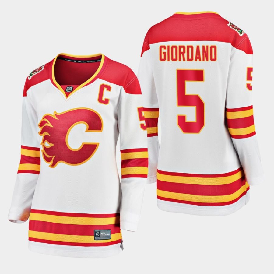 women flames mark giordano 2019 heritage classic breakaway jersey