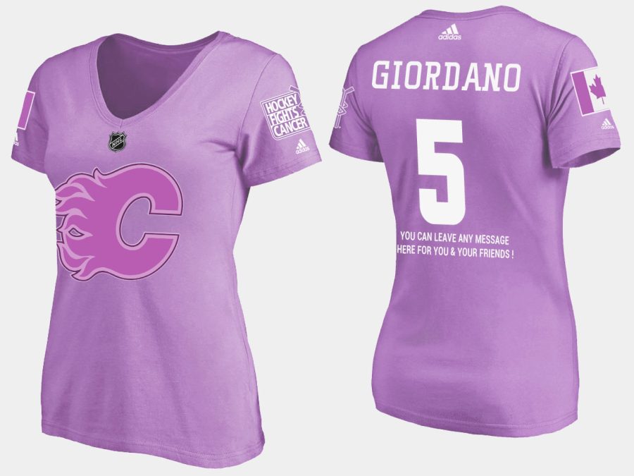 women flames mark giordano fights cancer purple t shirt