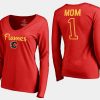 women flames mothers day number 1 mom long sleeve t shirt