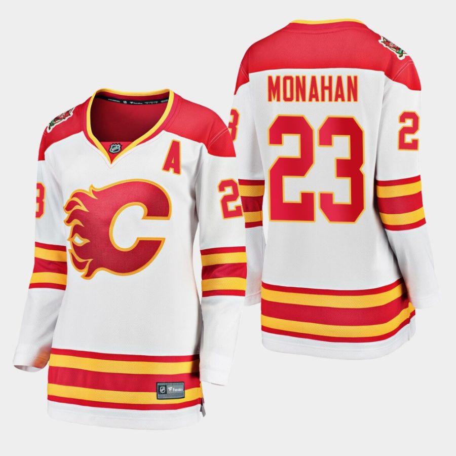 women flames sean monahan 2019 heritage classic breakaway jersey