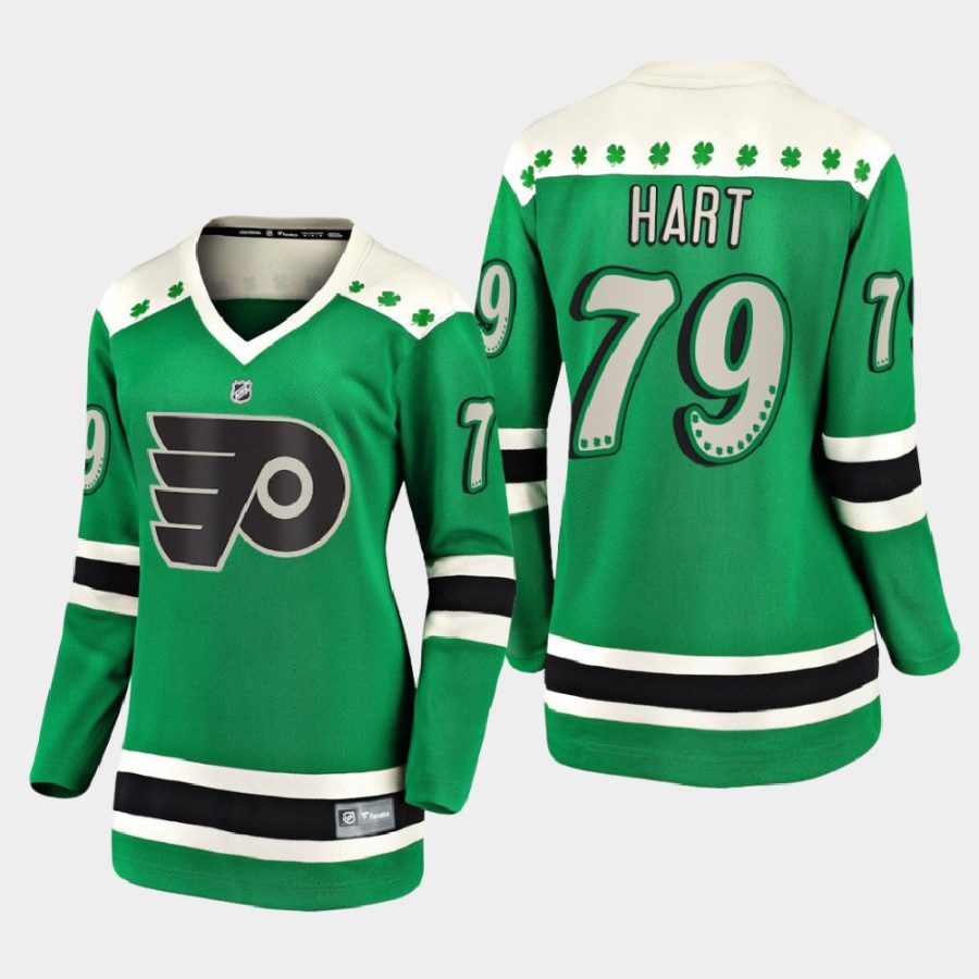 women flyers carter hart green 2021 st. patricks day jersey