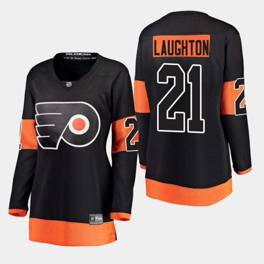 women flyers scott laughton black alternate breakaway player jersey