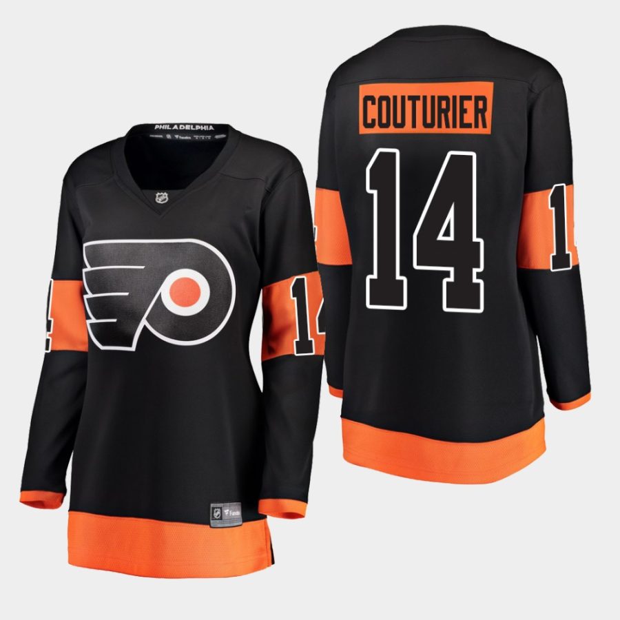 women flyers sean couturier black alternate breakaway player jersey