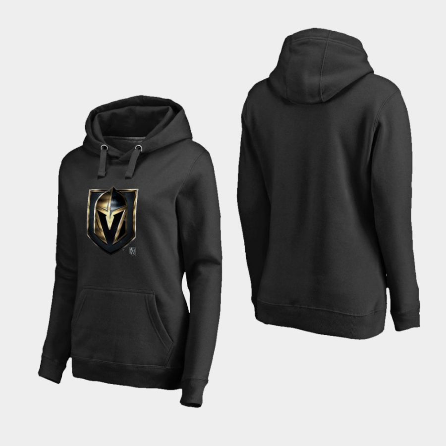 women golden knights black midnight mascot primary hoodie