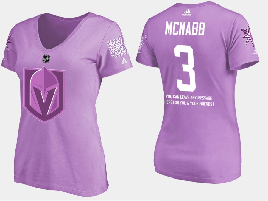 women golden knights brayden mcnabb fights cancer purple t shirt