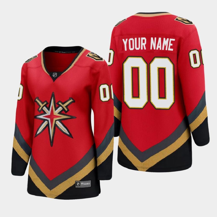 women golden knights custom red 2021 special edition jersey