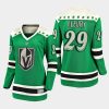 women golden knights marc andre fleury green 2021 st. patricks day jersey