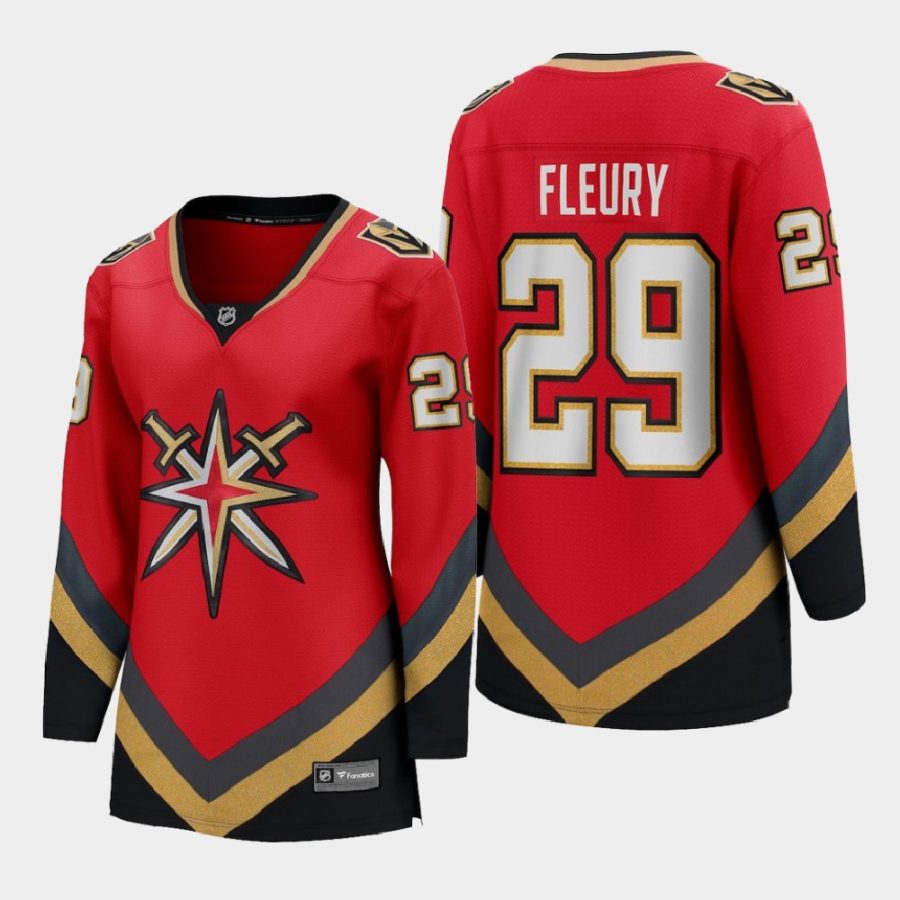 women golden knights marc andre fleury red 2020 21 reverse retro special edition breakaway player jersey