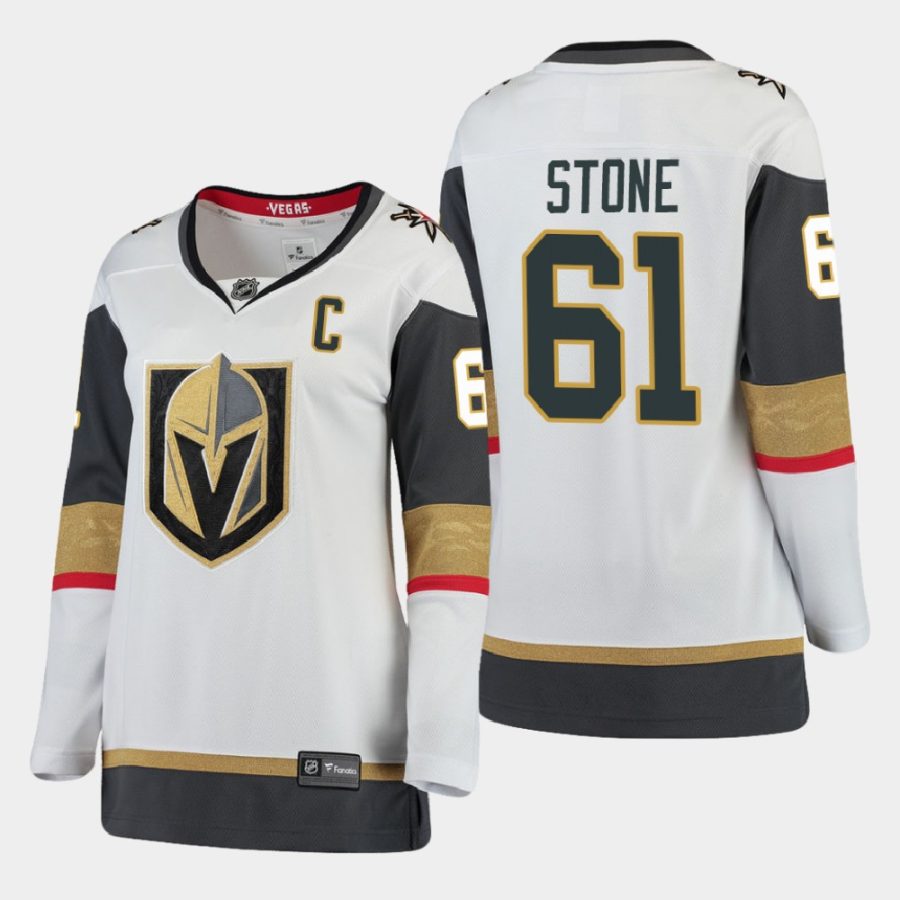 women golden knights mark stone white away 2021 captain jersey